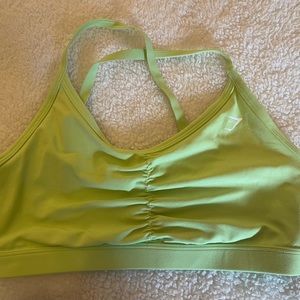 Gymshark Ruched Sports Bra - Green